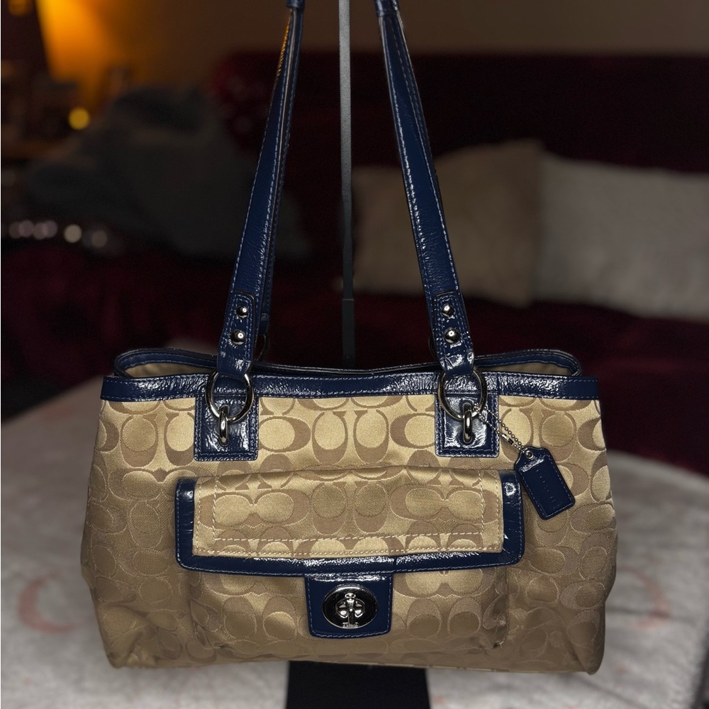 Coach Penelope Signature Sateen Shoulder Bag
